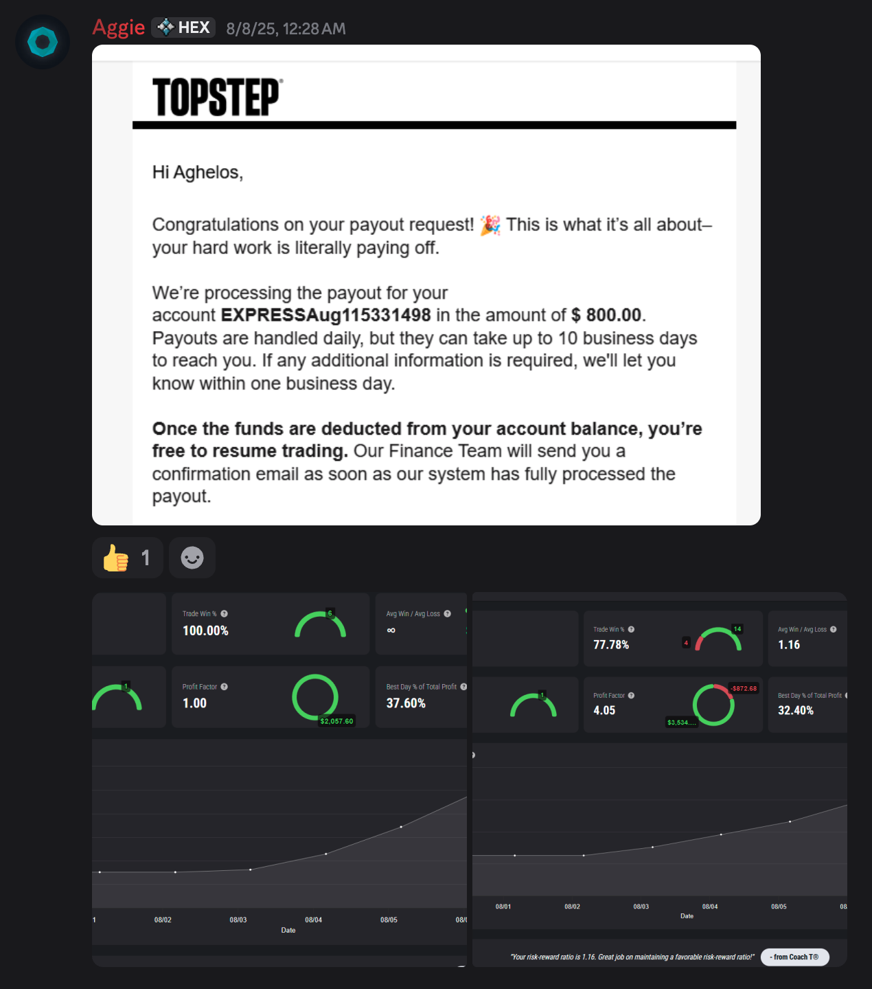 Tom Trades student testimonial 15
